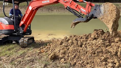 mini excavator pond|How to Dig a Pond with a 24hp Mini Excavator and 39hp .